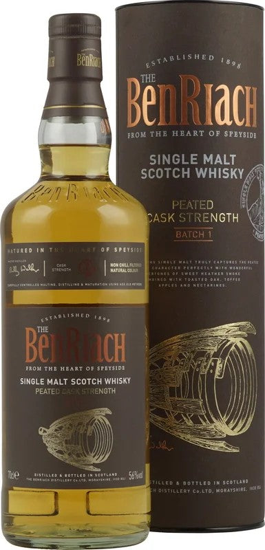 BenriachPeatedCaskStrengthBatchNo.1|56%|0,70l