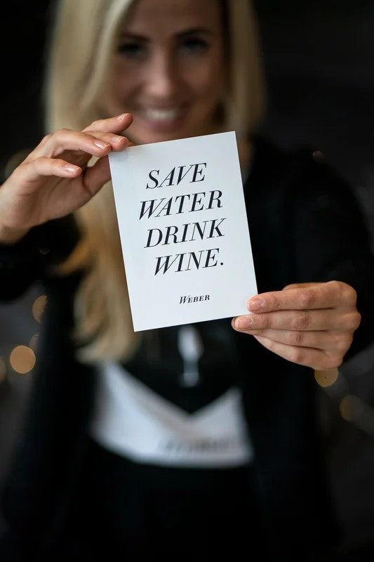 POSTKARTESAVEWATERDRINKWINE–weiß